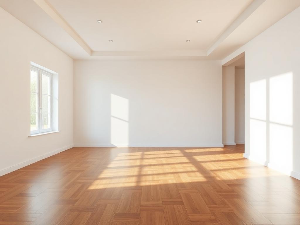 Virtual staging example before